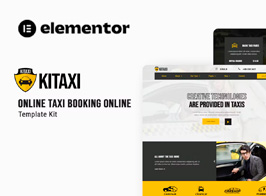 Kitaxi – Online Taxi Booking Elementor Template Kit