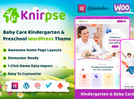 Knirpse – Kindergarten & Baby Care WordPress Theme