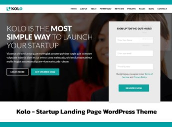 Kolo – Startup Landing Page WordPress Theme