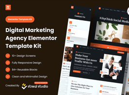 Krono – Marketing Agency Elementor Template Kit