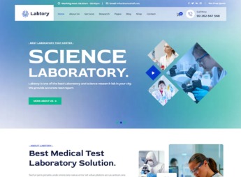 Labtory – Laboratory and Science Research WordPress Theme