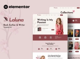 Laluna – Book Author & Writer Elementor Template Kit