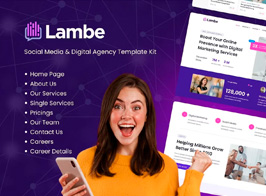 Lambe – Digital Marketing Agency Elementor Template Kits