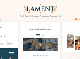 Lament – Craft Beer & Brewery Elementor Template Kit