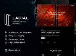 Larial – Landscape & Aerial Photography Elementor Template Kit