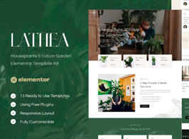 Lathea – Houseplants & Indoor Garden Elementor Template Kit