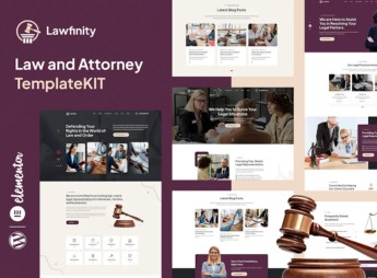 Lawfinity – Law & Attorney Elementor Template Kit