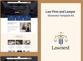 Lawnest – Law Firm & Lawyer Elementor Pro Template Kit