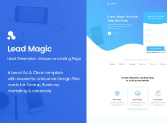LeadMagic – Lead Generation Unbounce Landing Page Template