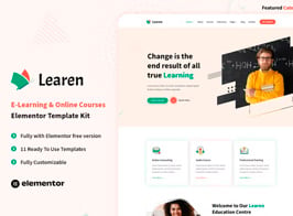 Learen – E-Learning & Online Courses Elementor Template Kit
