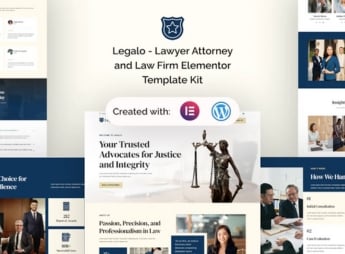 Legalo – Lawyer Attorney & Law Firm Elementor Template Kit