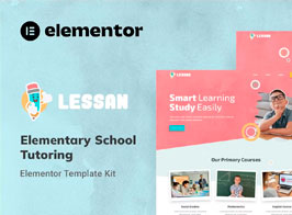 Lessan – Elementary School Tutoring Elementor Template Kit
