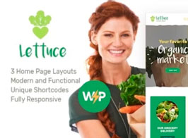 Lettuce | Organic Food & Eco Online Store Products WordPress Theme