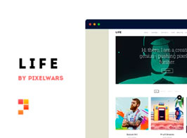 Life – Boxed Portfolio WordPress Theme