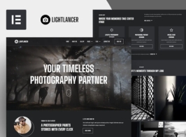 Lightlancer – Photographer Elementor Pro Template Kit
