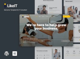LikeIT – IT Consultants Elementor Template Kit