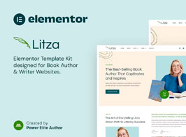 Litza – Book Author & Writer Elementor Template Kit