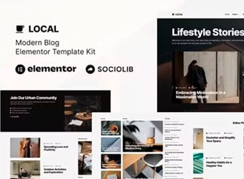 Local – Modern Blog & Magazine Elementor Template Kit