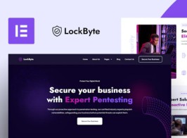 LockByte – Cyber Security Services Elementor Pro Template Kit
