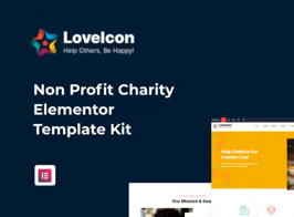 LoveIcon — Non-Profit Charities Elementor Template Kit