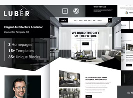 Luber – Elegant Architecture & Interior Elementor Template Kit
