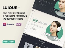 Luique – Personal Portfolio WordPress Theme