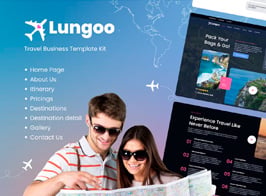 Lungoo – Travel Business Elementor Template Kit