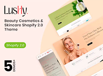 Lushy – Beauty Cosmetics & Skincare Shopify 2.0 Theme