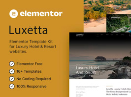 Luxetta – Luxury Hotel & Resort Elementor Template Kit