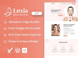 Luxia – Beauty & Spa Center WordPress Theme