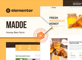 Madoe – Honey Bee Farm Elementor Template Kit