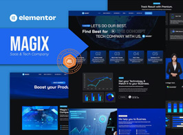Magix – Saas & Tech Company Elementor Template Kit