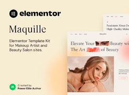 Maquille – Makeup Artist & Hair Stylist Elementor Template Kit