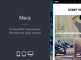 Mara – Beautiful Photo WordPress Blog Theme