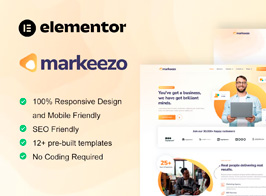 Markeezo – SEO Agency And Digital Marketing Kit de Templates para Elementor