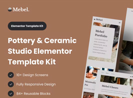 Mebel – Pottery & Ceramic Studio Elementor Template Kit