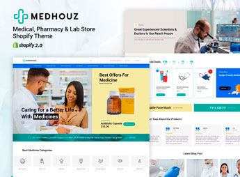 Medhouz – Medical, Pharmacy & Lab Store Shopify Theme