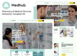 MedHub – Pharmacy & Medical Services Elementor Template Kit