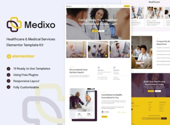 Medixo – Healthcare & Medical Services Elementor Template Kit