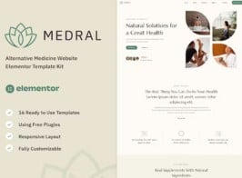 Medral – Alternative Medicine Website Elementor Template Kit