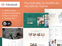 Medunit – Psychology & Health Care WordPress Theme