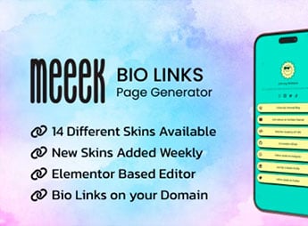 Meeek – Elementor Bio Links Builder for WordPress