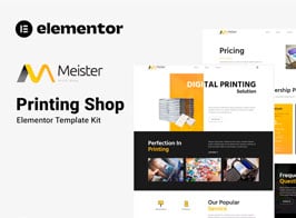 Meister – Printing Shop Elementor Template Kit