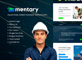Mentary – Solar Panel & Renewable Energy Template Kit