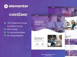 Mentheer – Mental Health Therapy Elementor Pro Template Kit