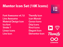 Mentor Icon Pack for Elementor Page Builder