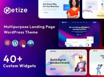 Metize – Landing Page WordPress Theme