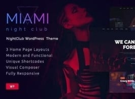 Miami – Night Club WordPress Theme