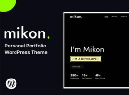 Mikon – Personal Portfolio WordPress Theme