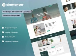 Mindscape – Mental Health Consulting Elementor Template Kit